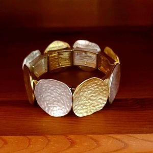 Gold and silver bracelet